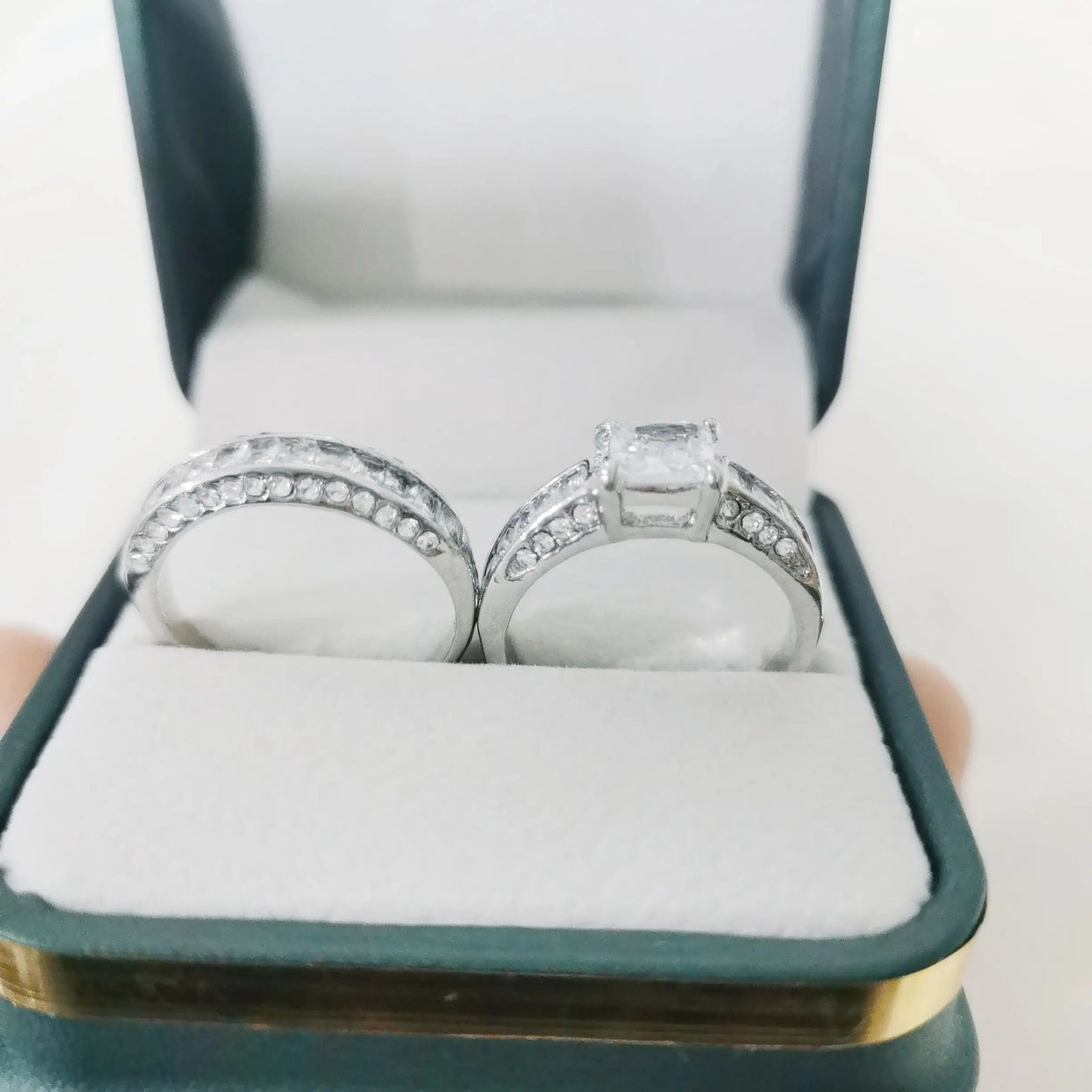 2pcs/set Alliance Engagement - Wedding Rings For Women, Party Gifts, - Wedding Gifts, Birthday Gifts