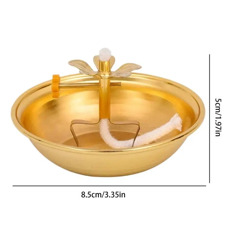 Butter Lamp Wick Holder Telescopic Alloy Lamp Holder - Floating Wick Holder - Votive Candle Holder For