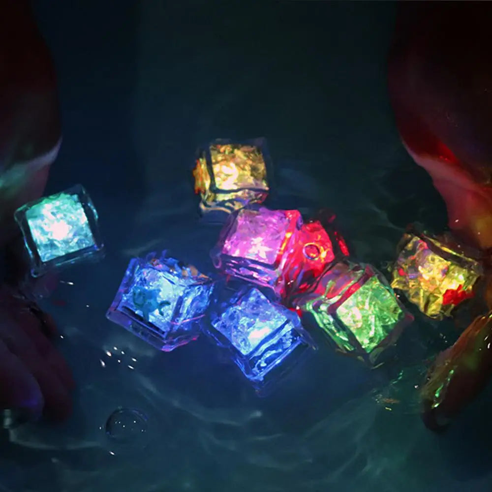 8PCS Bath Tub LED Light Up Cubes - Multicolor Bath Glow Cubes - Water Activated