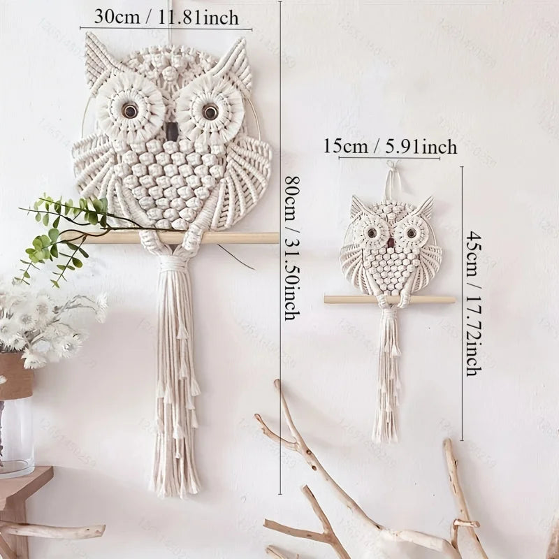 Owl Tassel  Tapestry,