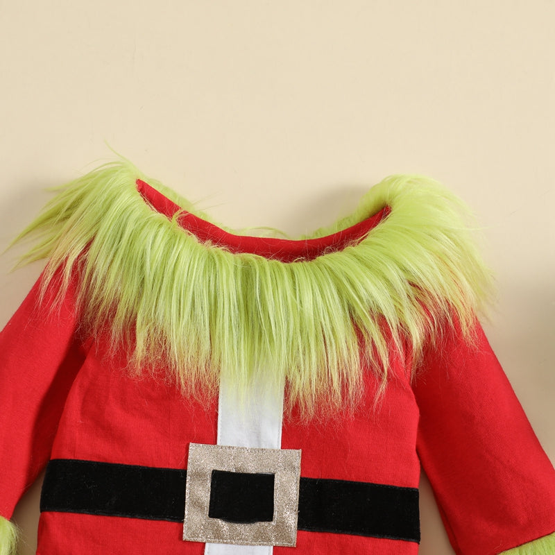 6M-7Y  Kids - Boys - Girls Christmas Clothes - Plush Tops and Elastic Waist Pants - Child Fuzzy Suits