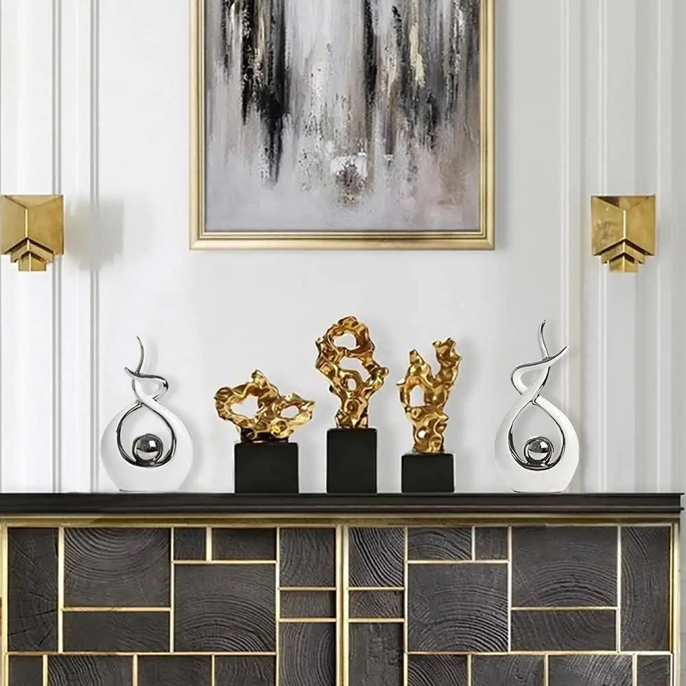 Modern Abstract Art  Table Decorations for Dining Room Living Room Office Centerpiece