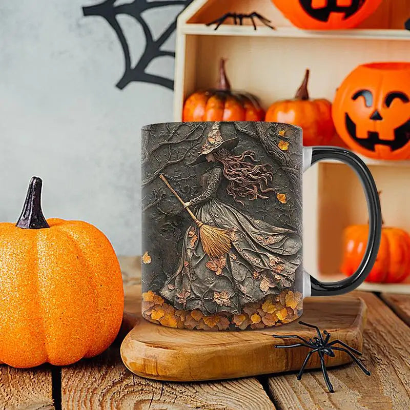Witch Coffee Mug - Ceramic Coffee Cup - Water Cups