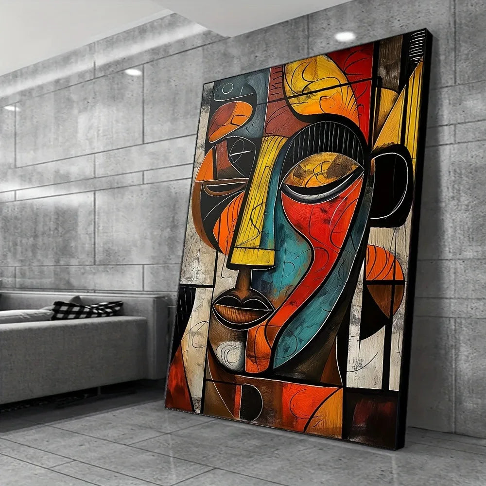 Abstract African art canvas print