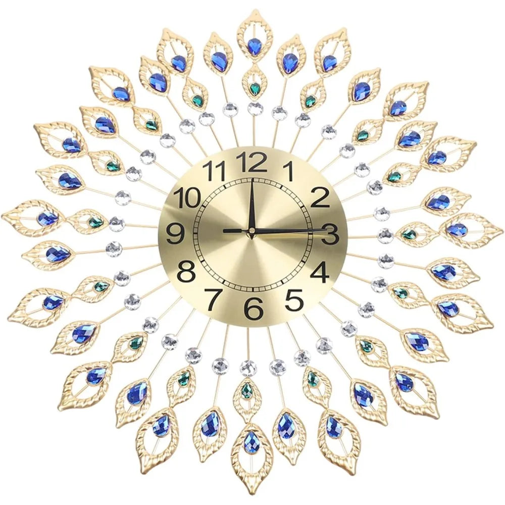 Wall Clocks Crystal Modern Elegant Design with Dial  Numberals