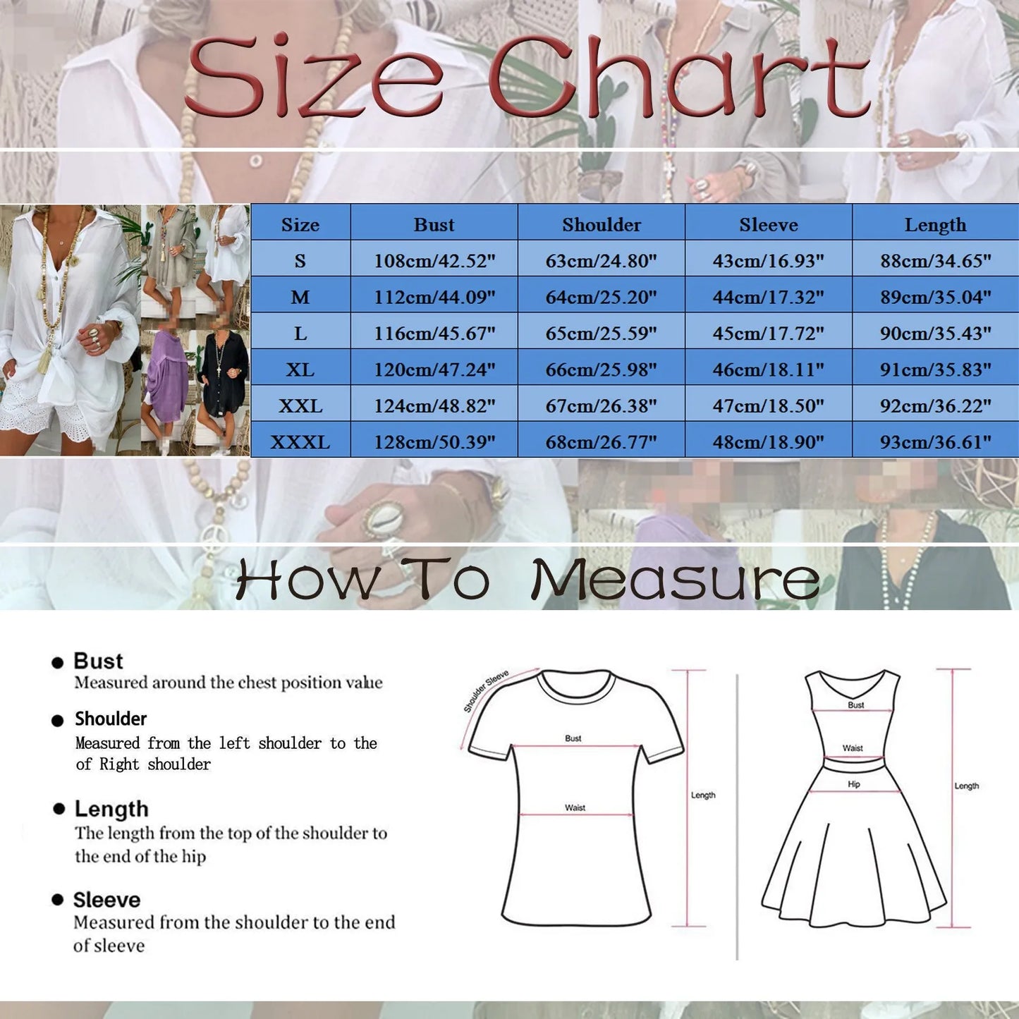 Loose Linen Shirts for Women