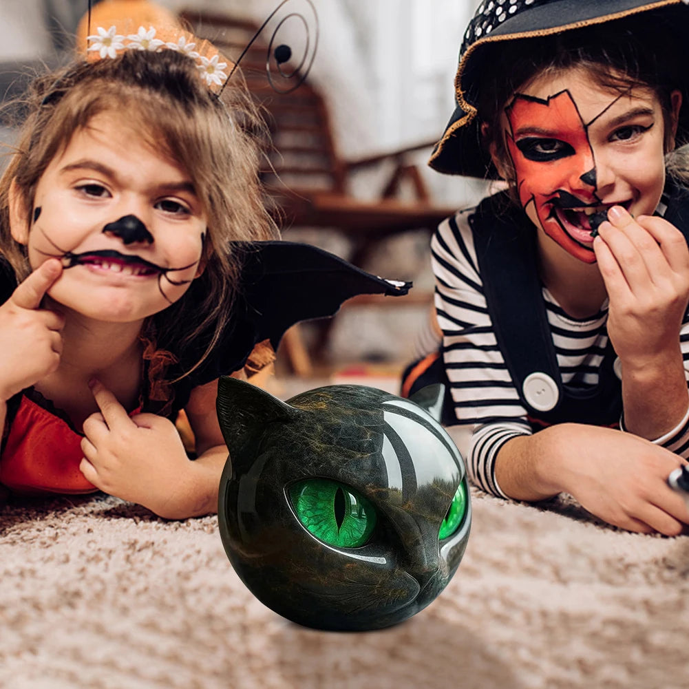 Cat Head Sculpture for Home Decor