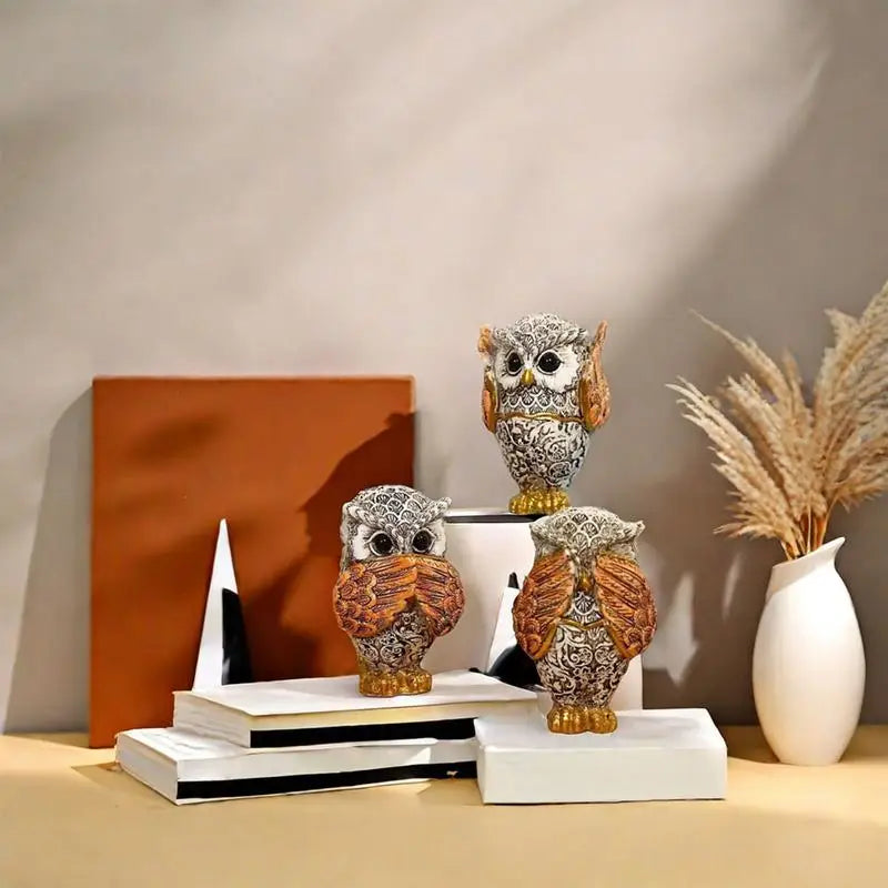 Owl Figurine - Creative Tabletop Ornament