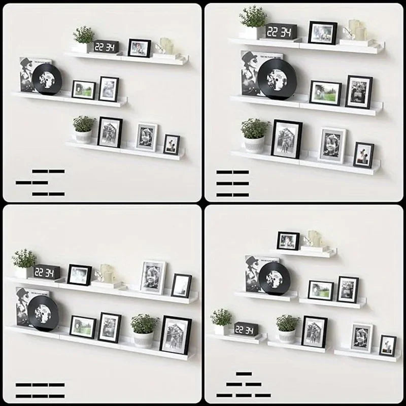 6 pieces wall hanging display white