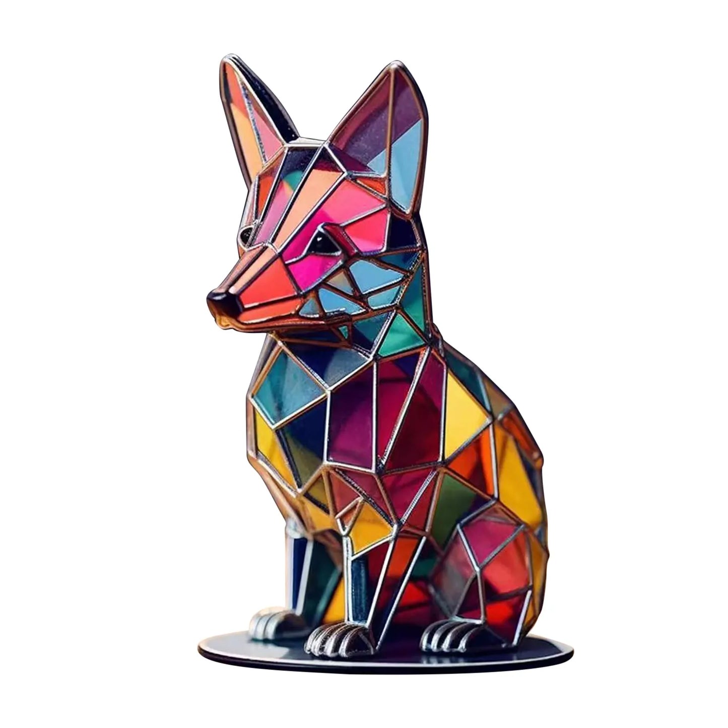 Wildlife Metal Statue Fox