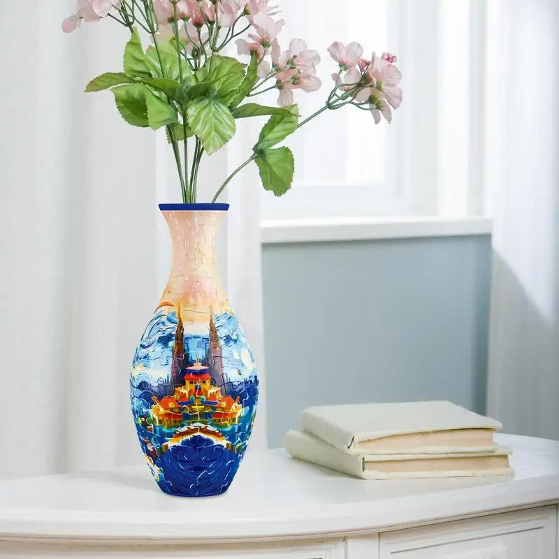 Puzzle Vase For Adults -  Puzzle Flower Pot - Jigsaw Puzzle Planter Flower Vase