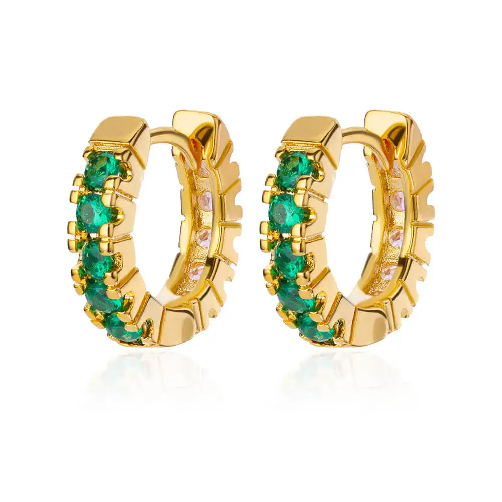 Zircon Star Earring For Women Girl Stainless Steel Hoop Piercing Earring y2k 2024 New Jewelry Accessories Gift aretes