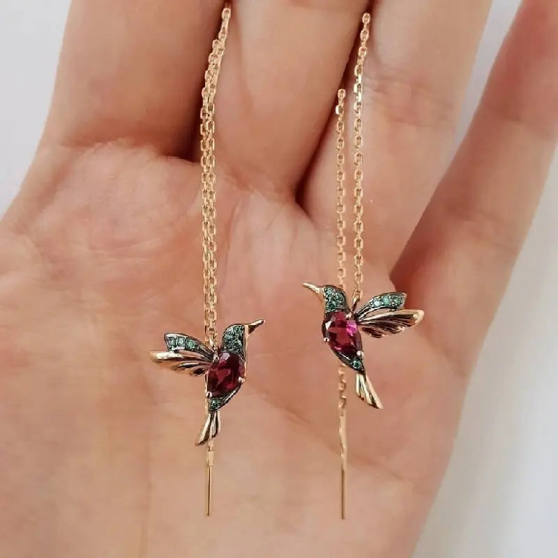 2PC Women's Fashion Multi Style Long Irregular tassel Earrings