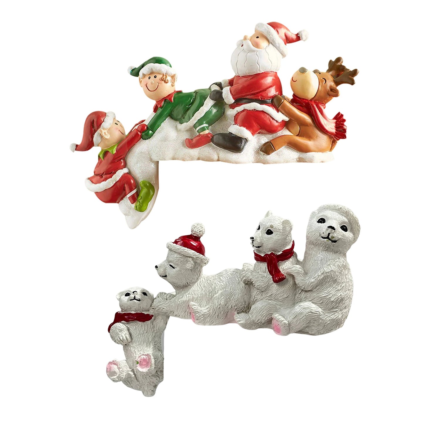 Christmas Decor Gnome Santa Claus - Polar Bear Black Bear Resin - Desktop Decoration For Home Party