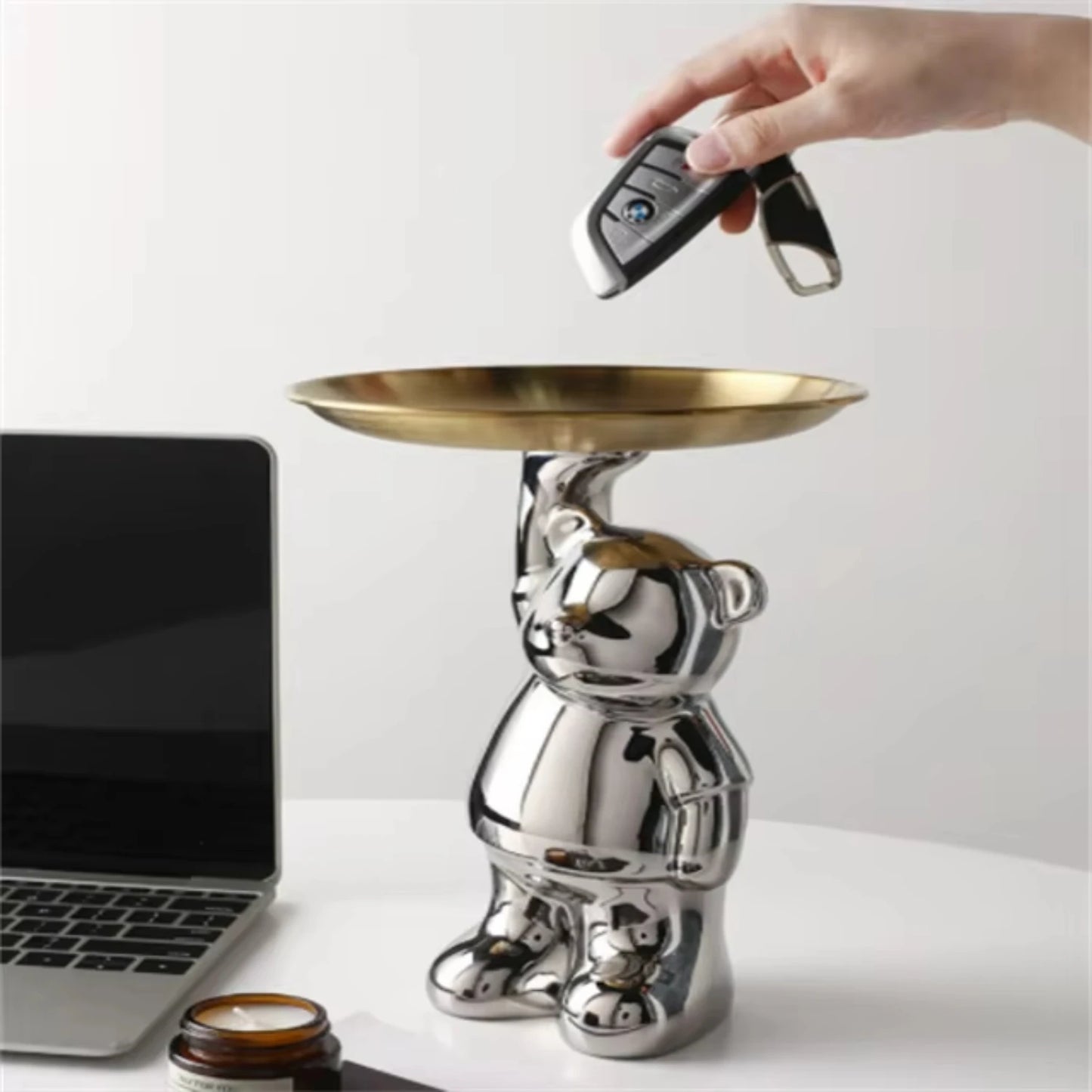 Nordic Creative Light Luxury Ceramic Animal  Storage