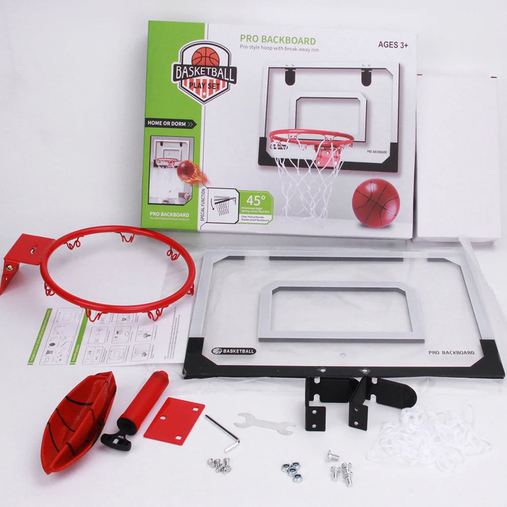 Kids Mini Basketball Hoop With Electronic Scoreboard - Outdoor - Indoor