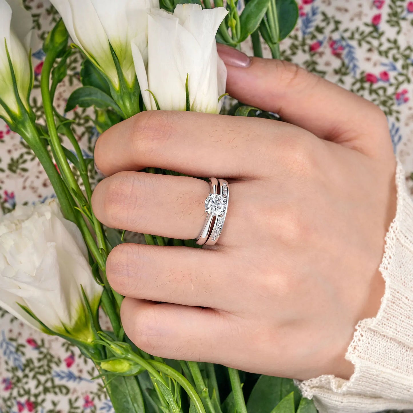 925 Silver Ring - Yellow Gold Jewelry -Luxury Solitaire Round Cubic Zircon Diamond Rings