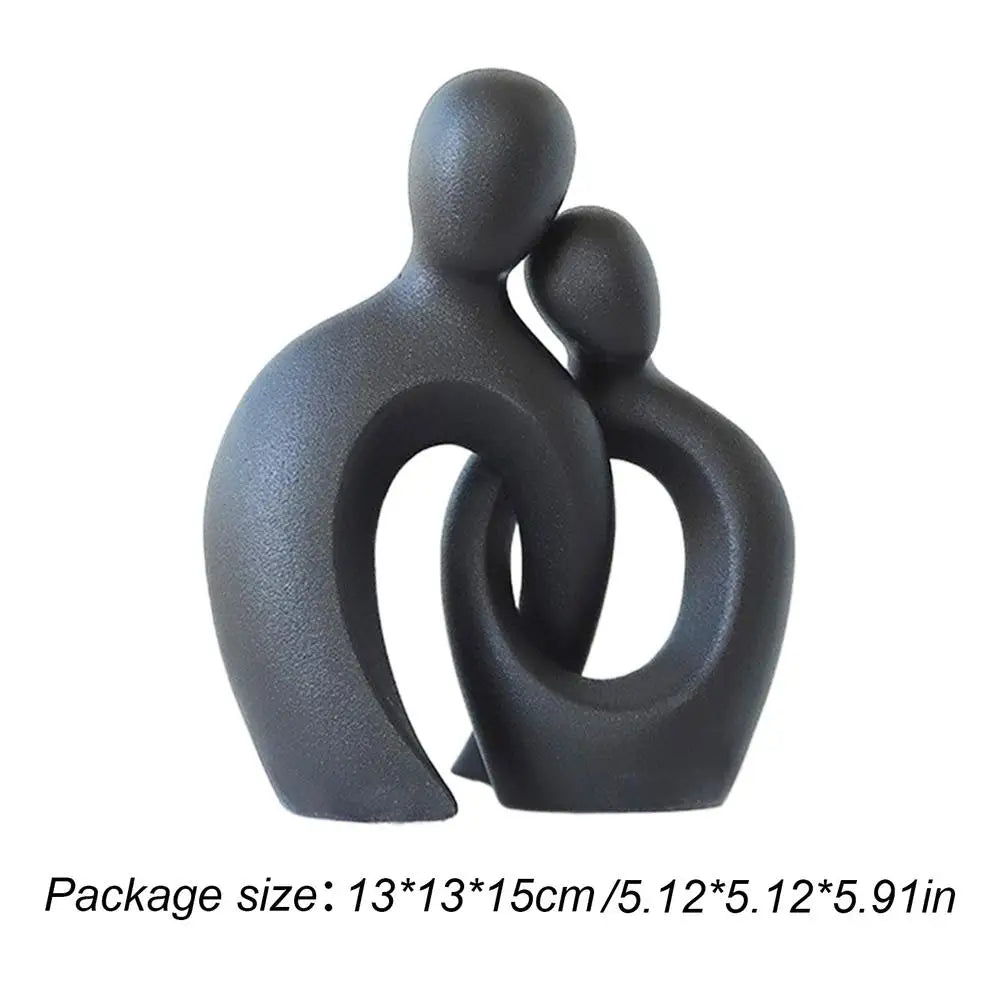 Couple Sculpture Lover-  Hugging Characters