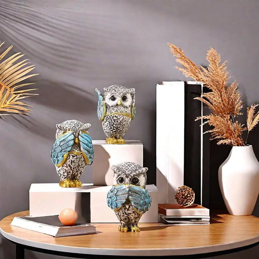 Owl Figurine - Creative Tabletop Ornament