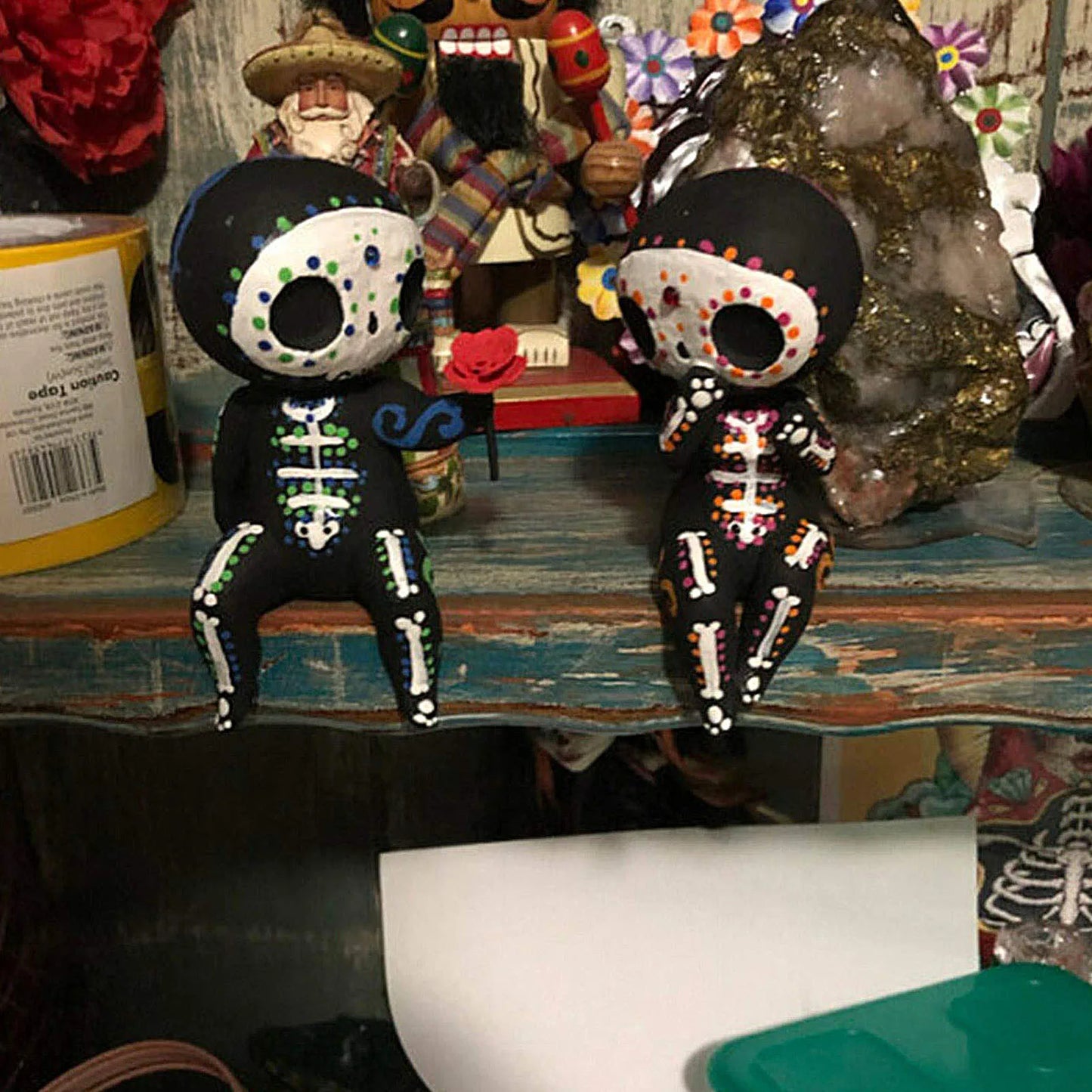 Cute Statue Skull Resin - Flower Figurines