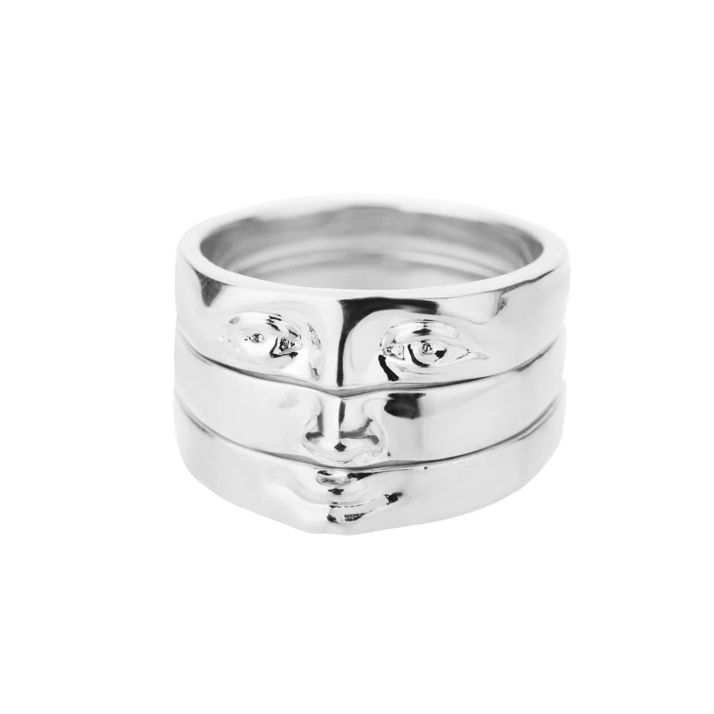Vintage Lotus Rings for Women - Teens Stainless Steel  Ring