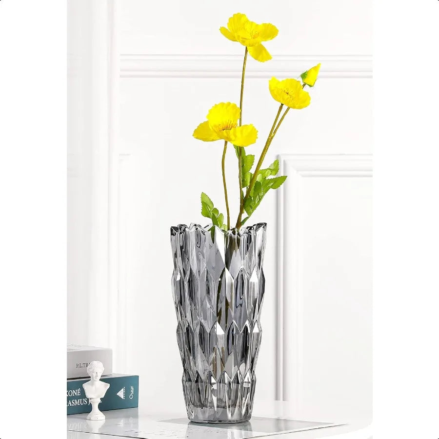 Crystal Glass Colorful Flower Vase