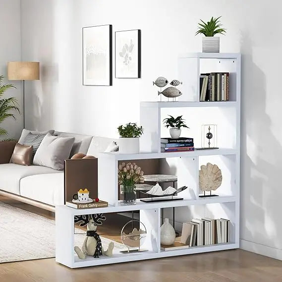 4 Tier Bookshelf, L Shaped Ladder