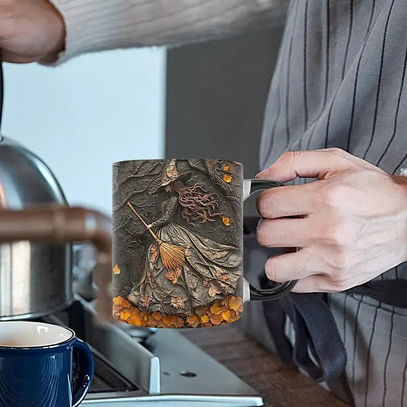 Witch Coffee Mug - Ceramic Coffee Cup - Water Cups