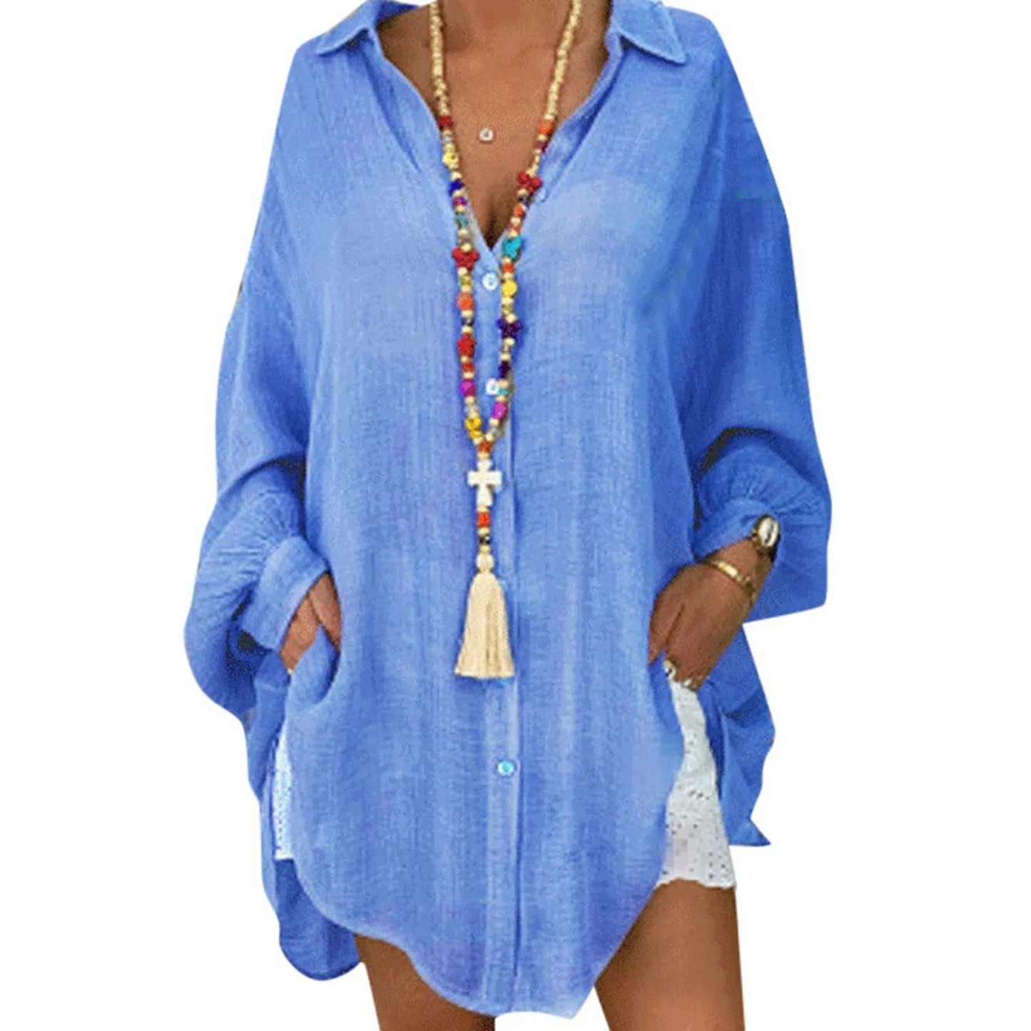 Loose Linen Shirts for Women