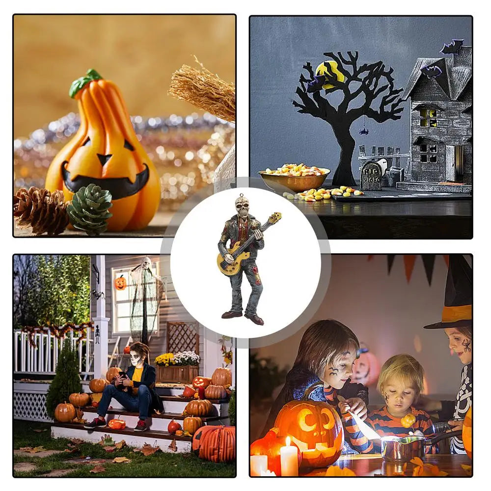 Halloween Rock Skull Band - Doll Halloween Party Celebration - A Gift For Rock Musicians