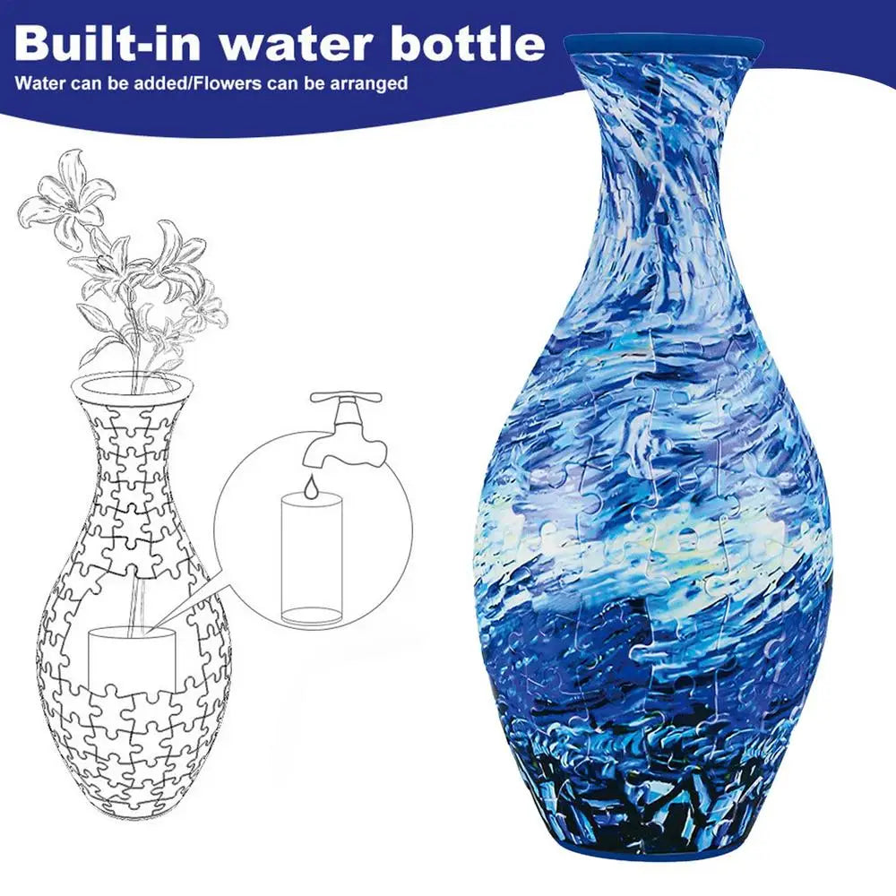 Puzzle Vase For Adults -  Puzzle Flower Pot - Jigsaw Puzzle Planter Flower Vase