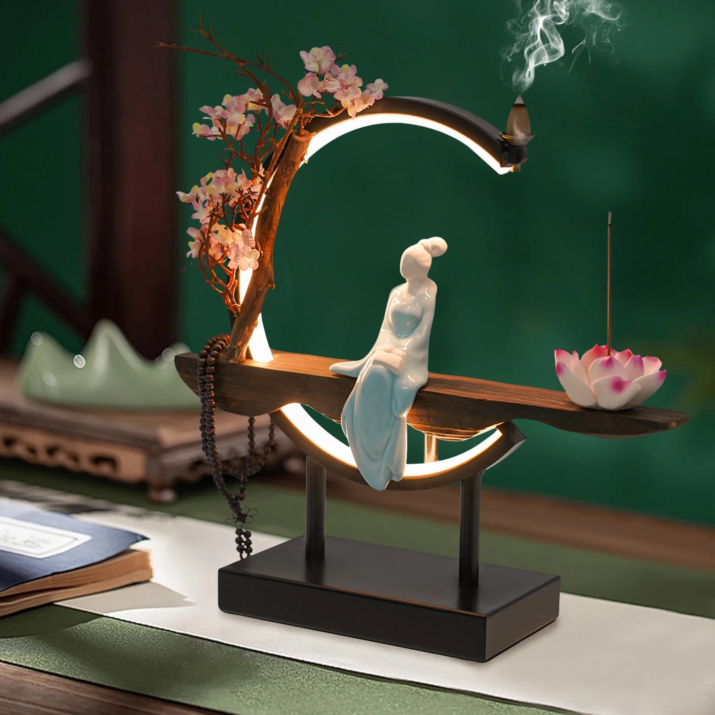 New Chinese Style Zen Meditation Incense Burner Set