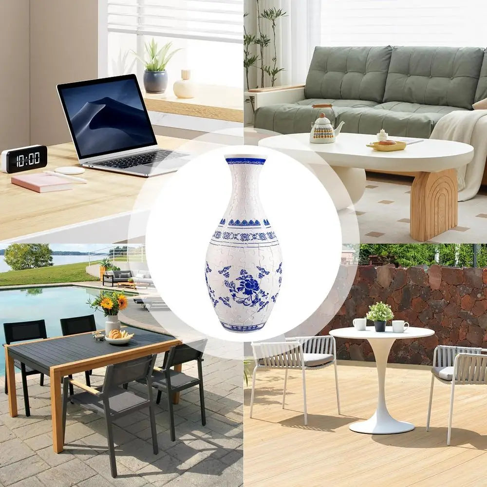 Puzzle Vase For Adults -  Puzzle Flower Pot - Jigsaw Puzzle Planter Flower Vase