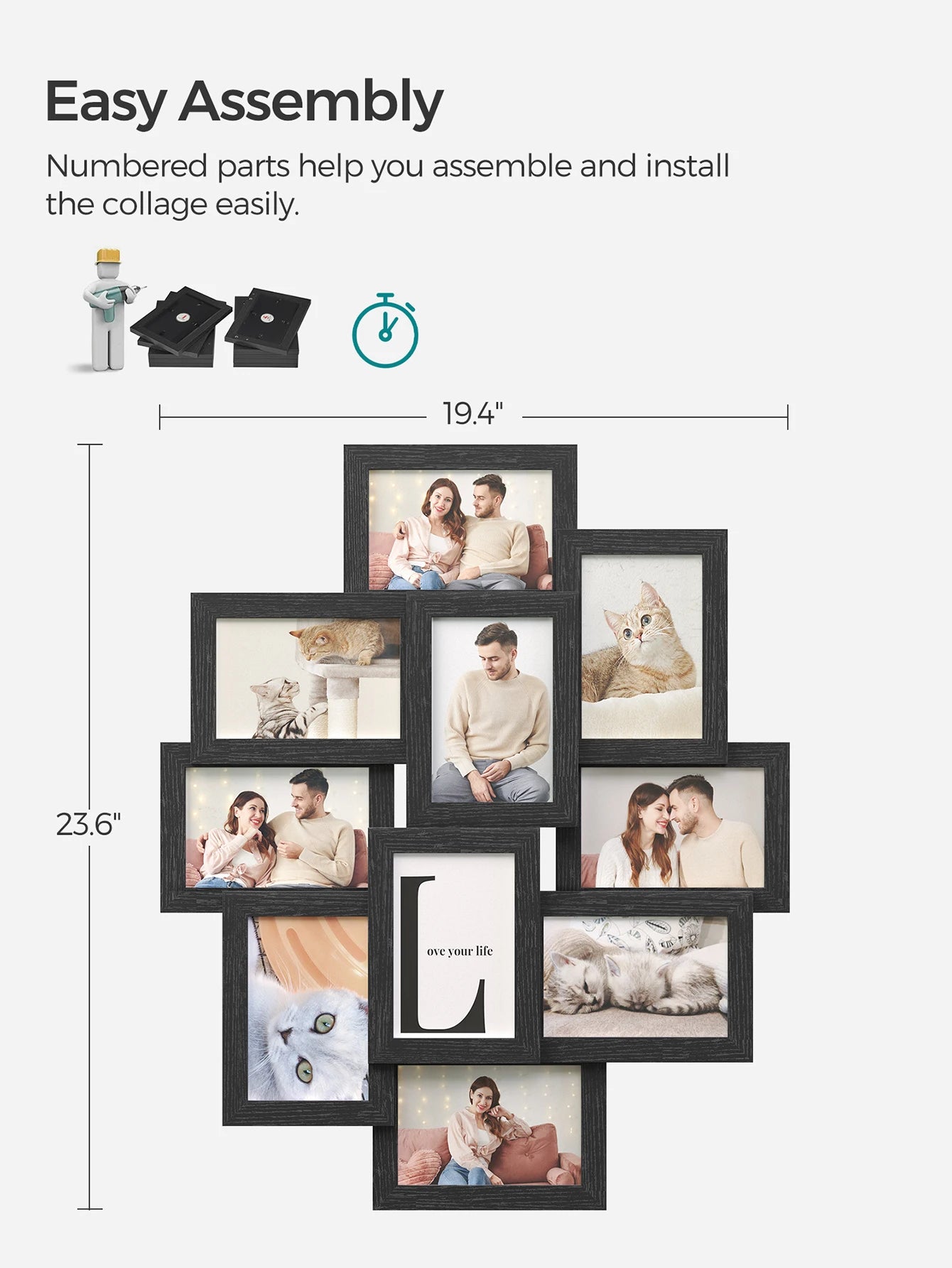 Picture Frames, 4x6 -  Collage For Wall Decor,