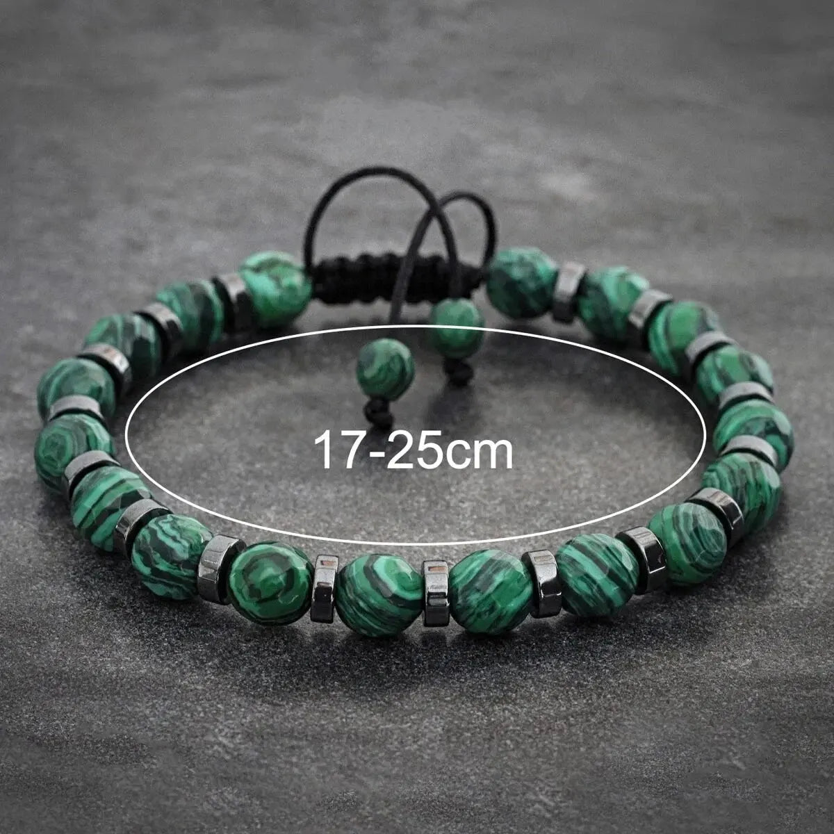 4 Styles Fashionable Malachite Bracelet, - Natural Stone Beads Bracelet for Men and Women