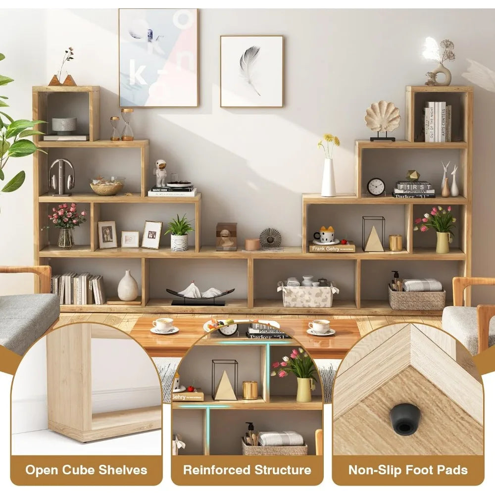 4 Tier Bookshelf, L Shaped Ladder