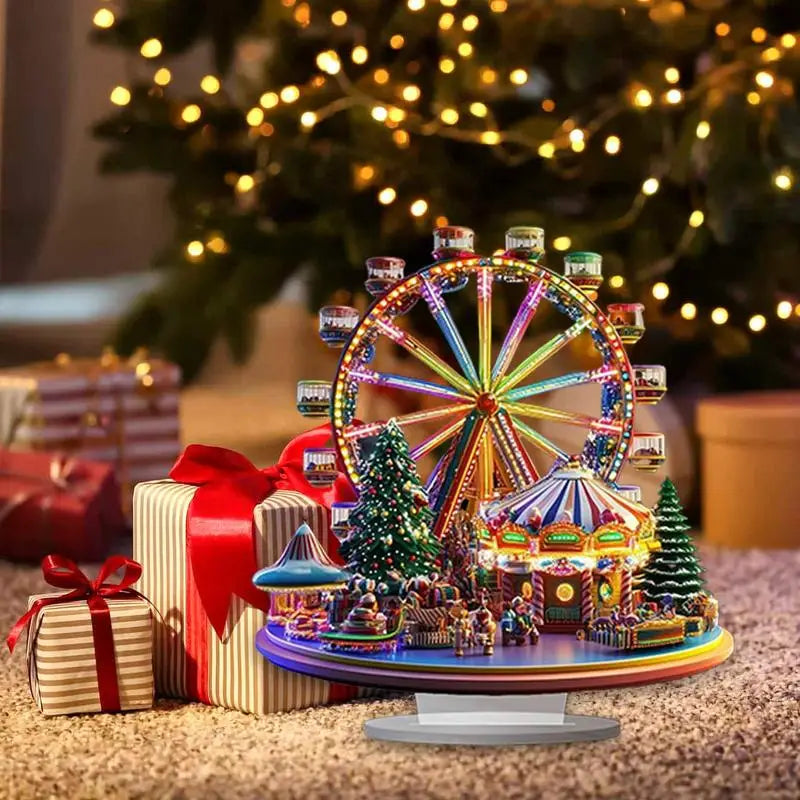 Christmas Ferris Wheel Decoration 2D Desktop Acrylic