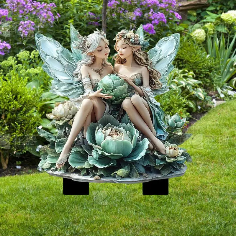 Cute Garden Fairies Plant Pot - Decorations