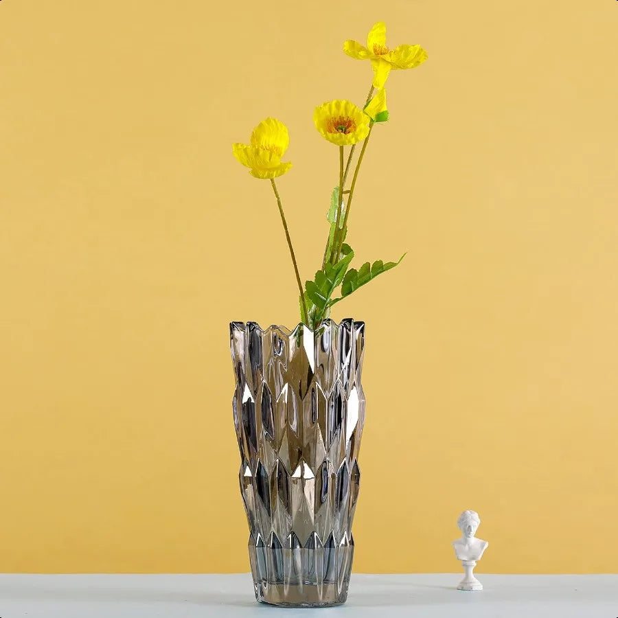 Crystal Glass Colorful Flower Vase