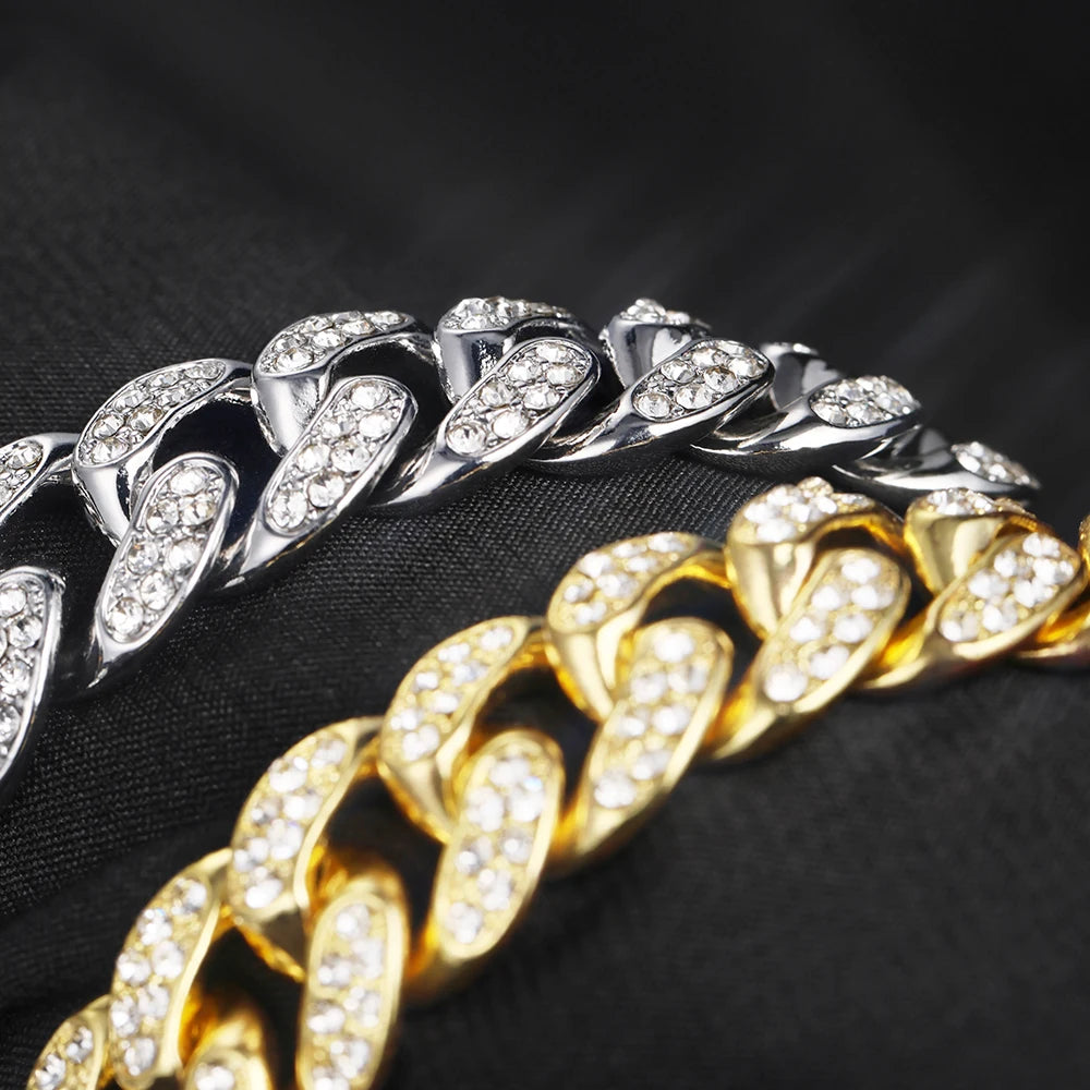 Leopard Necklace Zinc Alloy Diamond Leopard Head Pendant - Luxury Cuban Chain