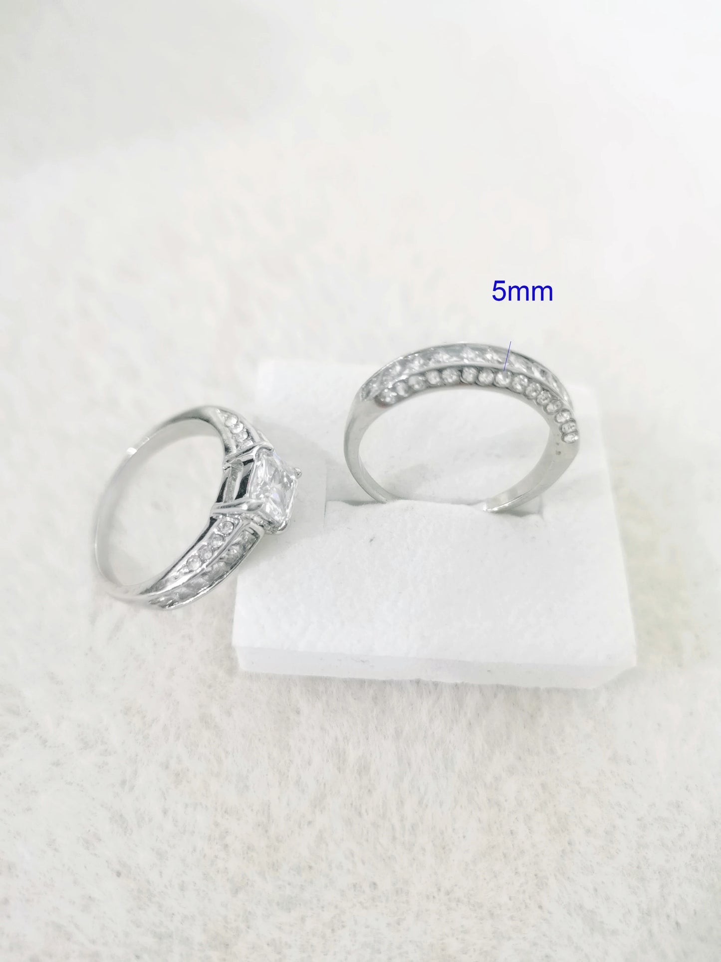 2pcs/set Alliance Engagement - Wedding Rings For Women, Party Gifts, - Wedding Gifts, Birthday Gifts