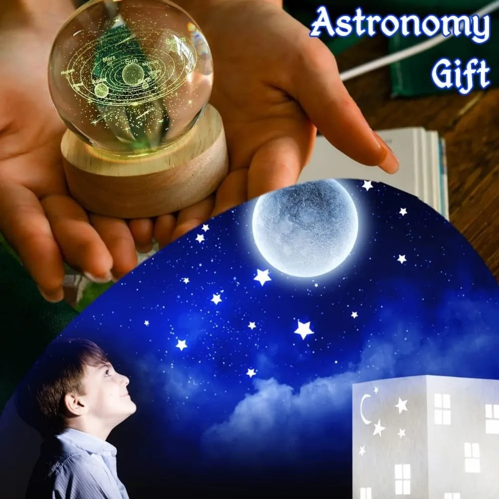 3D Solar System Crystal Ball