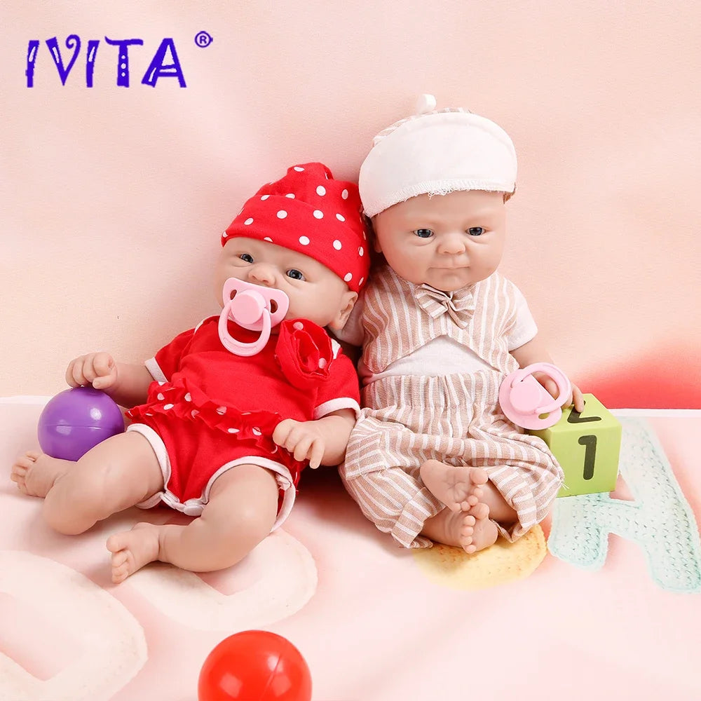 100% Full Silicone  Doll  Realistic Baby Toys -  Lifelike Newborn Baby - DIY Painted Dolls Kit for Children