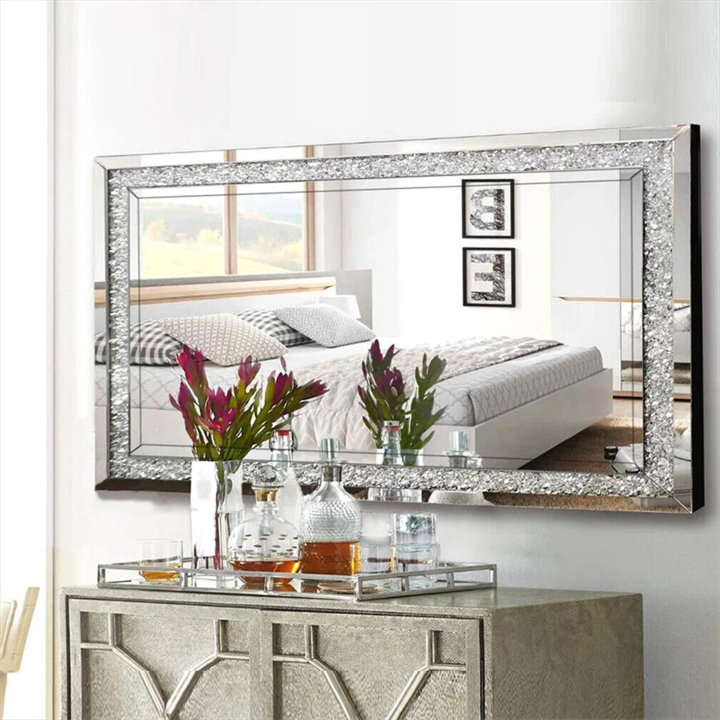 Crystal Crush Diamond Wall Mirror