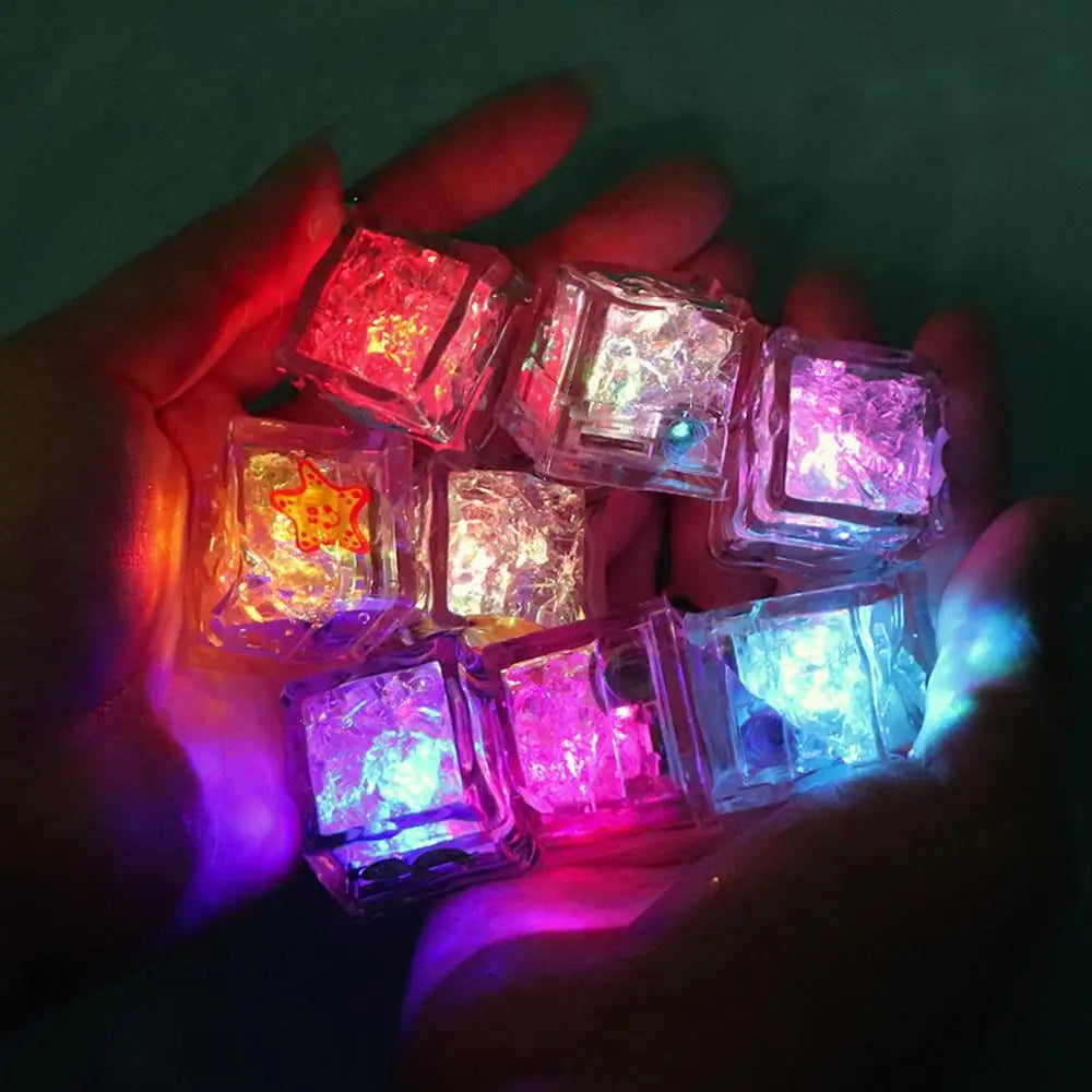 8PCS Bath Tub LED Light Up Cubes - Multicolor Bath Glow Cubes - Water Activated