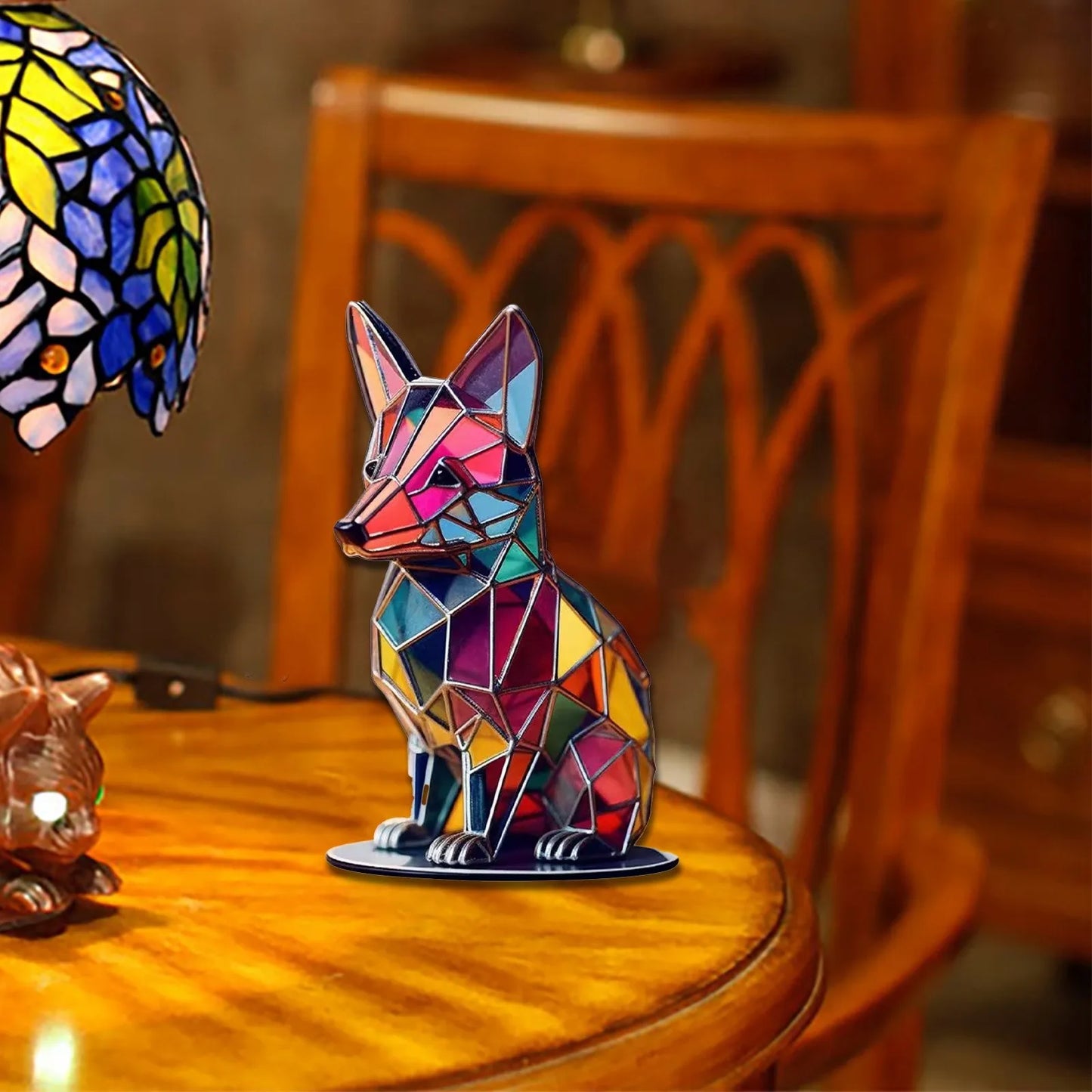 Wildlife Metal Statue Fox