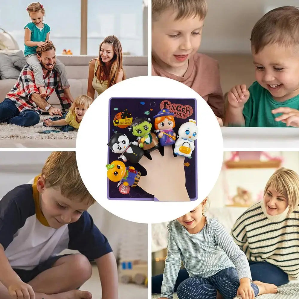 Character Finger Puppets -Children Halloween Finger Puppets - Toy Puppets -Wonderful 5X Puppets For Halloween Party