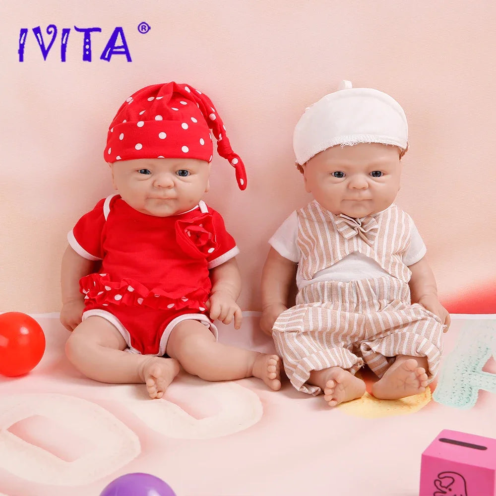 100% Full Silicone  Doll  Realistic Baby Toys -  Lifelike Newborn Baby - DIY Painted Dolls Kit for Children