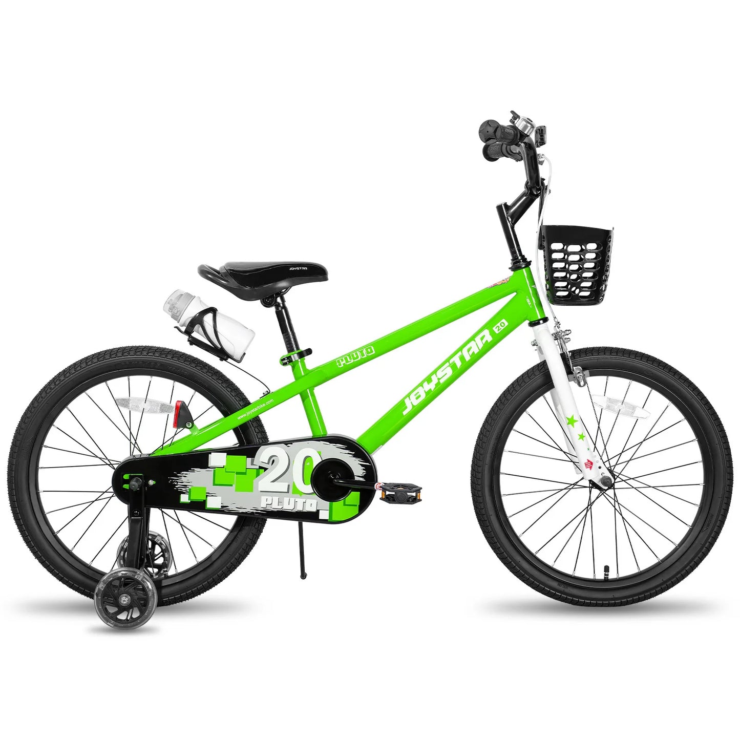JOYSTAR 12 14 16 18 20 Inch Kids Bike with Light - Up Training Wheels,-  Bicycle for Boys Girls Age 3-12 Years