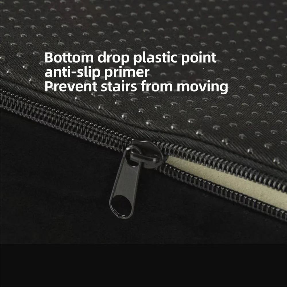 Dog Ramp Step Stairs - 5 Steps - Pet Stairs for High Beds and Sofa - Density Sponge Foam -  Removable Washable Cover